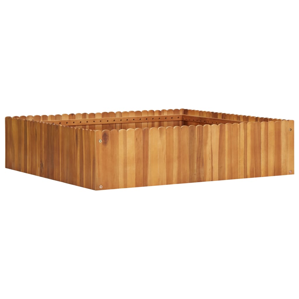 Garten-hochbeet 100 X 100 X 25 Cm Massivholz Akazie - Vidaxl