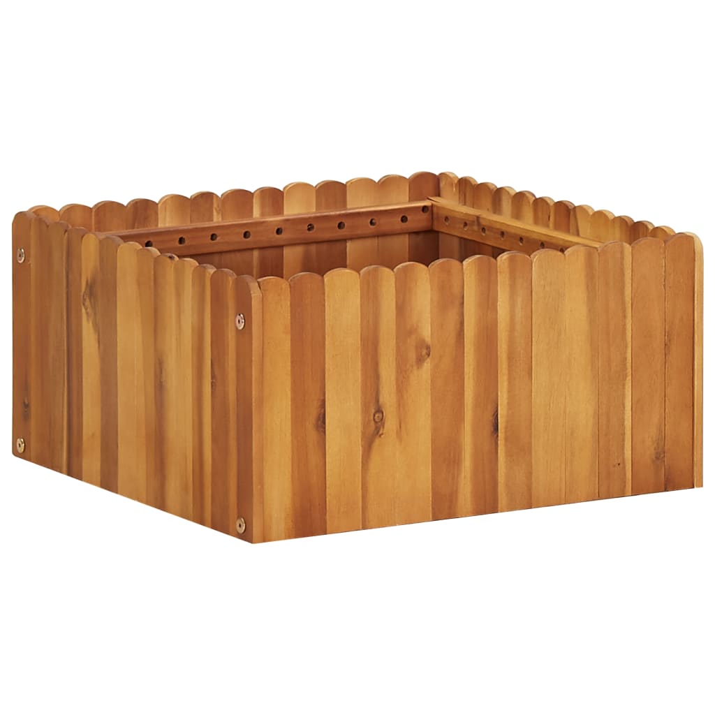 Garten-hochbeet 50 X 50 X 25 Cm Massivholz Akazie Vidaxl
