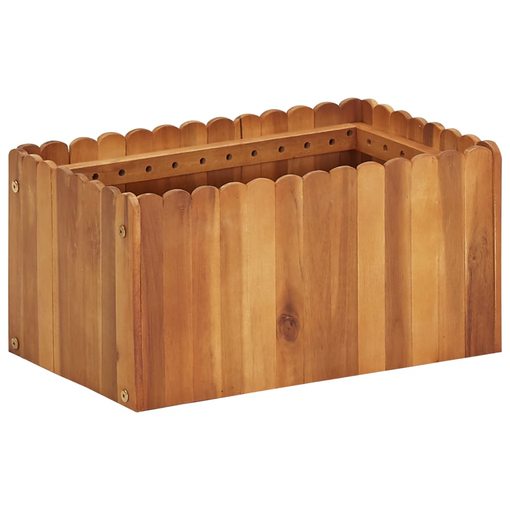 Garten-hochbeet 50 X 30 X 25 Cm Massivholz Akazie Vidaxl
