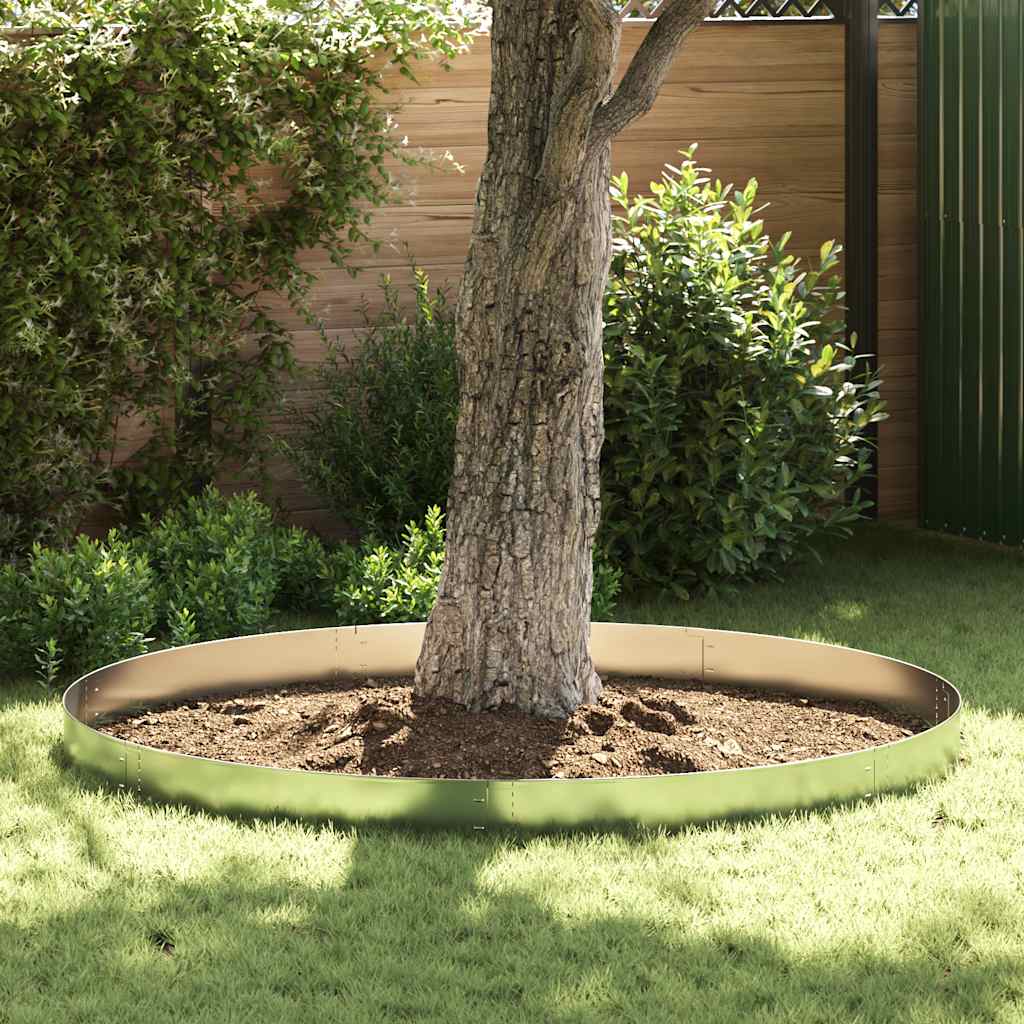 Flexible Rasenkante 20-er Set Verzinkter Stahl 100x14 Cm - Vidaxl