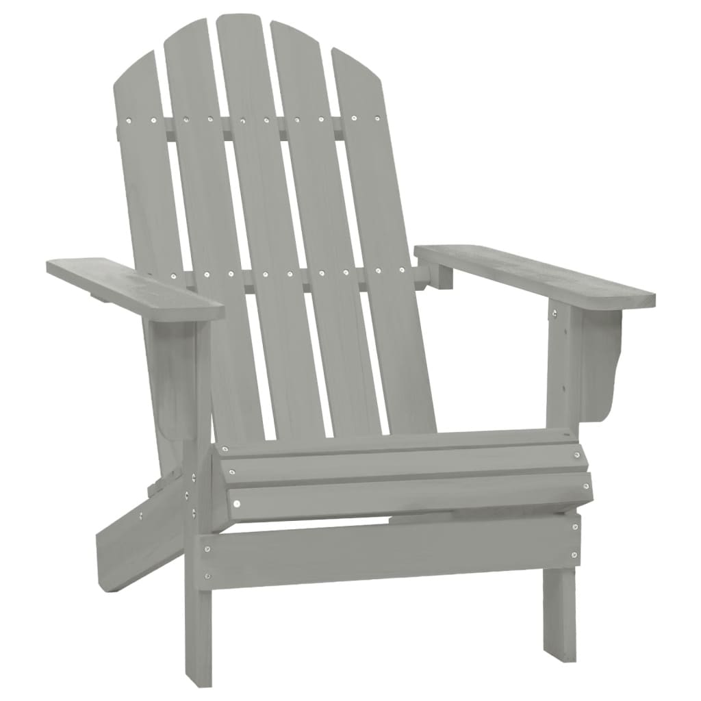 Vidaxl - Gartenstuhl Holz Grau Grau
