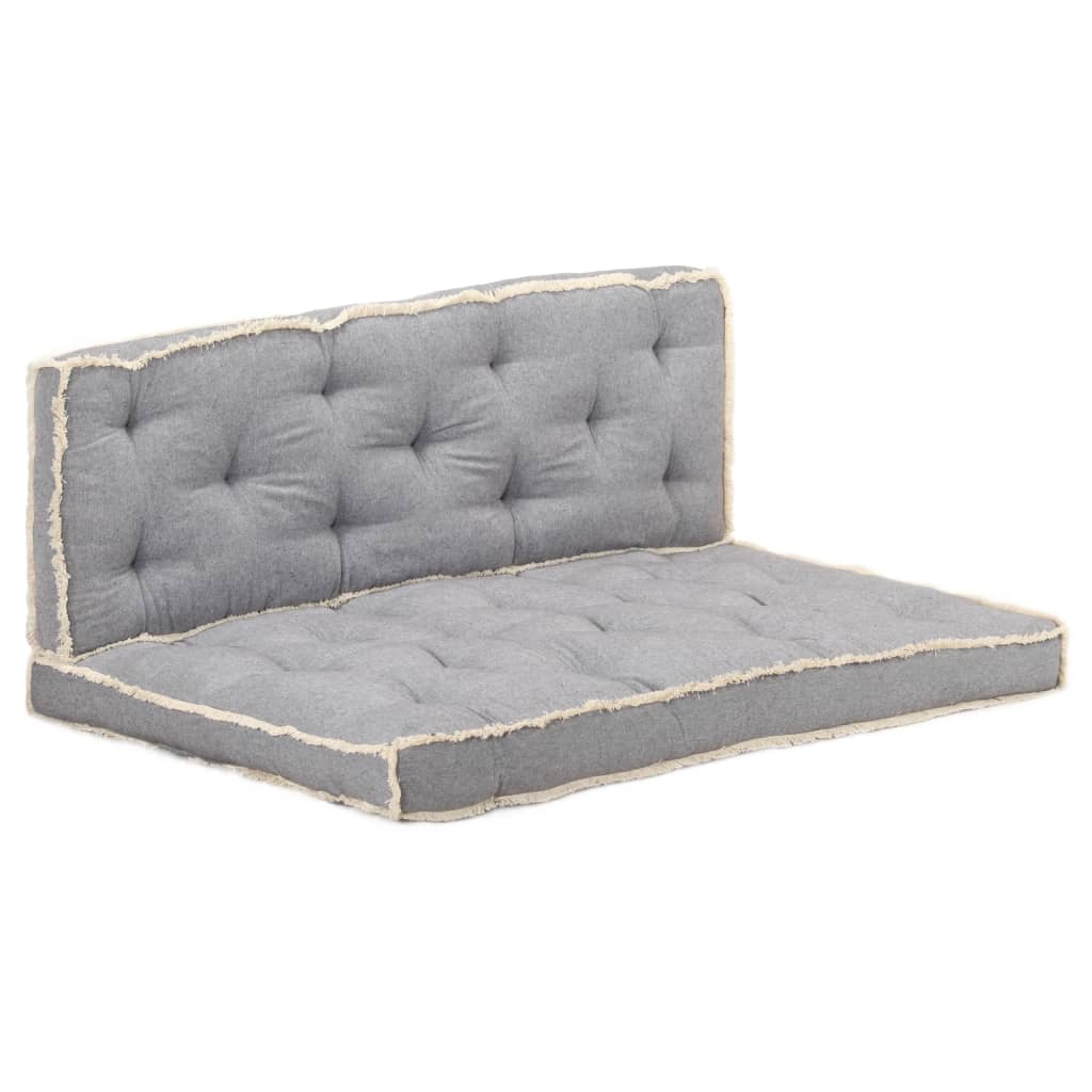 Garten-palettensofa 2-sitzer Grau Holz - Vidaxl