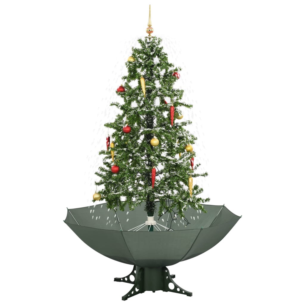 Schneiender Weihnachtsbaum Mit Schirmfuß Grün 170 Cm Vidaxl