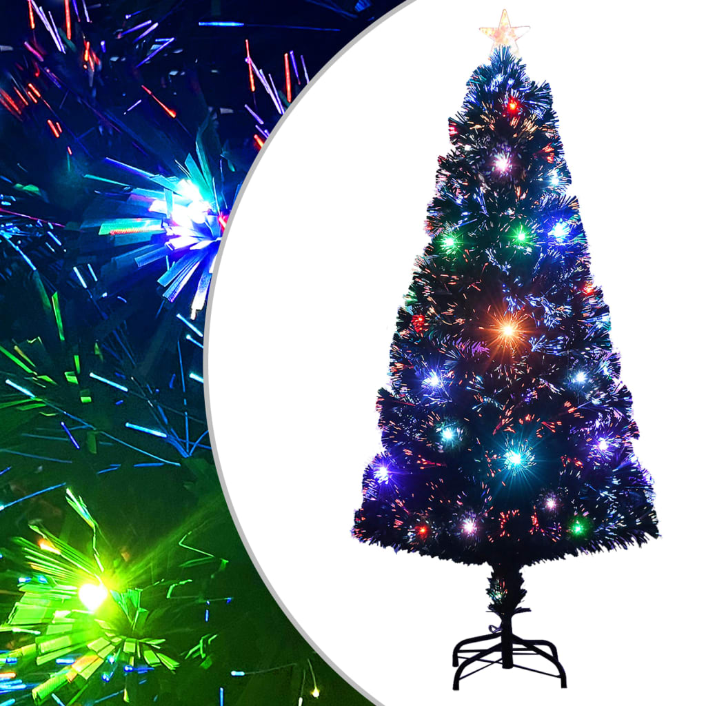 Vidaxl Pre-lit Christmas Tree With Stand&led 120 Cm Fibre Optic