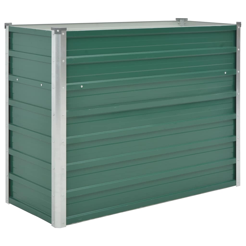 Garten-hochbeet Verzinkter Stahl 100x40x77 Cm Grün Vidaxl