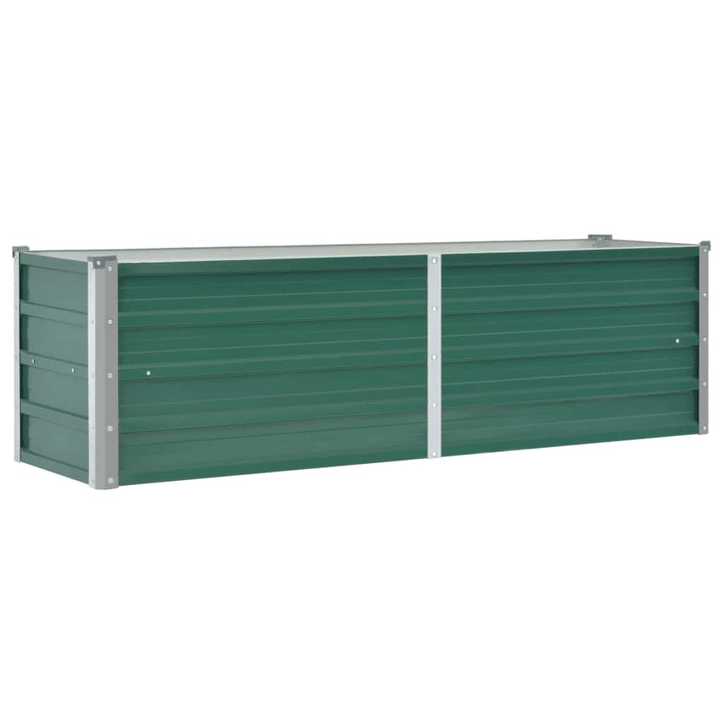 Garten-hochbeet Verzinkter Stahl 160x40x45 Cm Grün Vidaxl