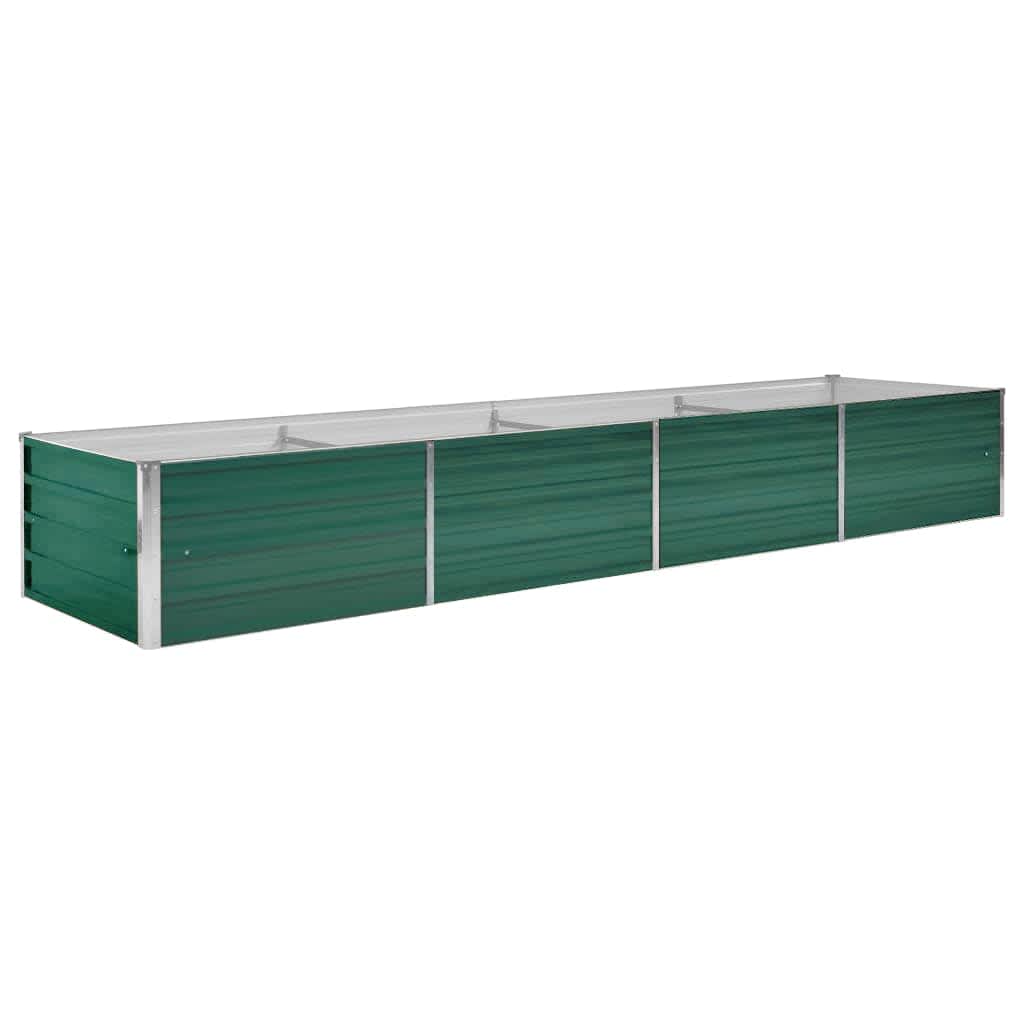 Garten-hochbeet Verzinkter Stahl 320x80x45 Cm Grün - Vidaxl