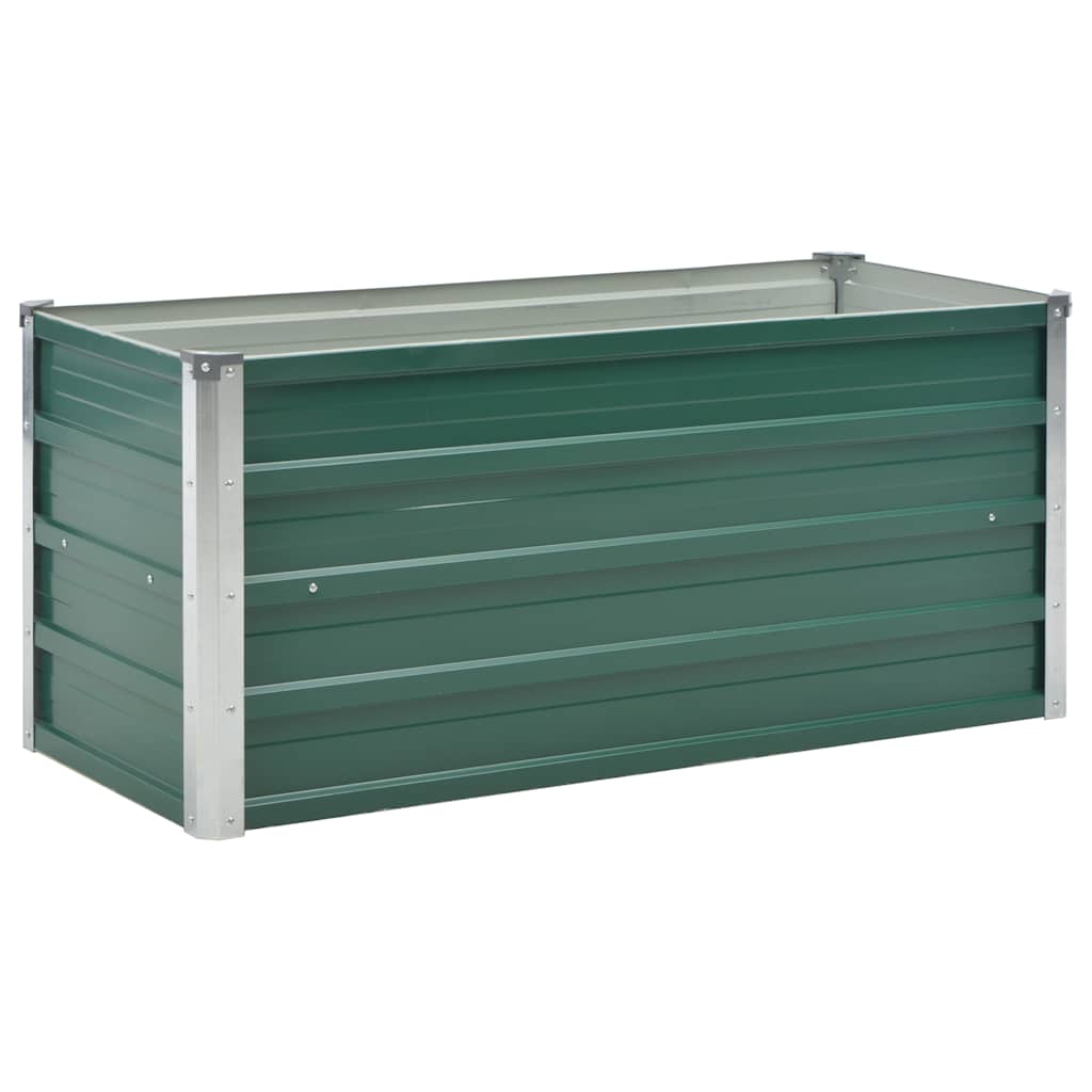 Garten-hochbeet Verzinkter Stahl 100x40x45 Cm Grün Vidaxl