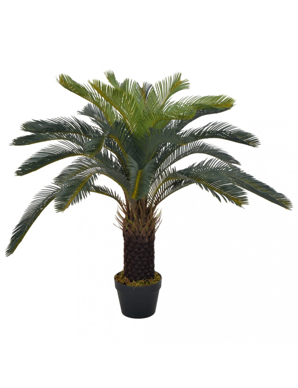 Vidaxl Artificial Plant Cycas Palm With Pot Green 90 Cm