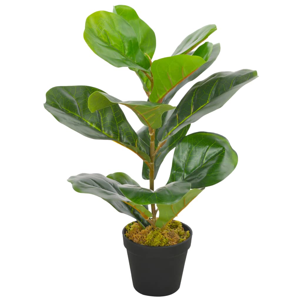 Künstliche Pflanze Geigen-feige Mit Topf Grün 45 Cm Vidaxl