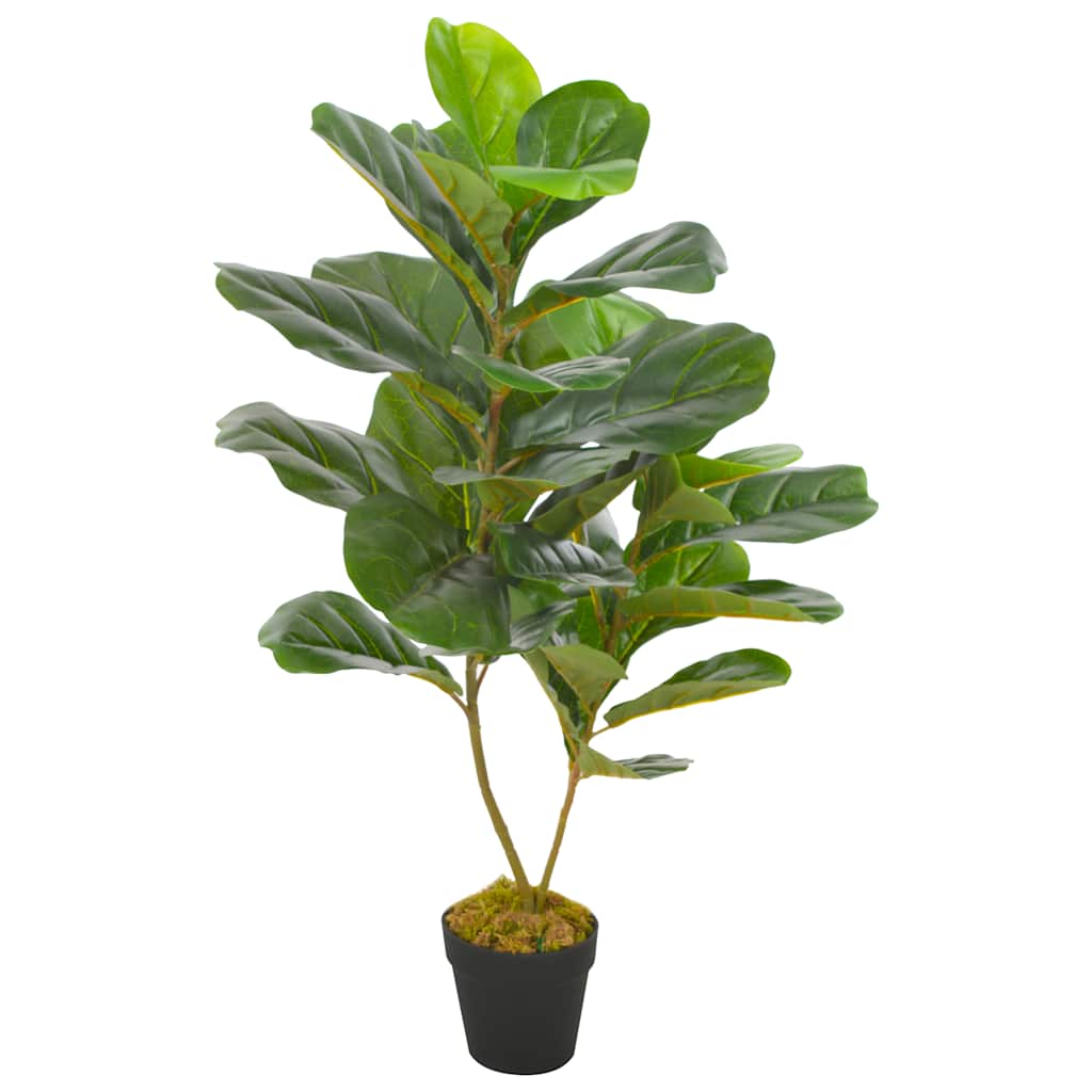 Künstliche Pflanze Geigen-feige Mit Topf Grün 90 Cm Vidaxl