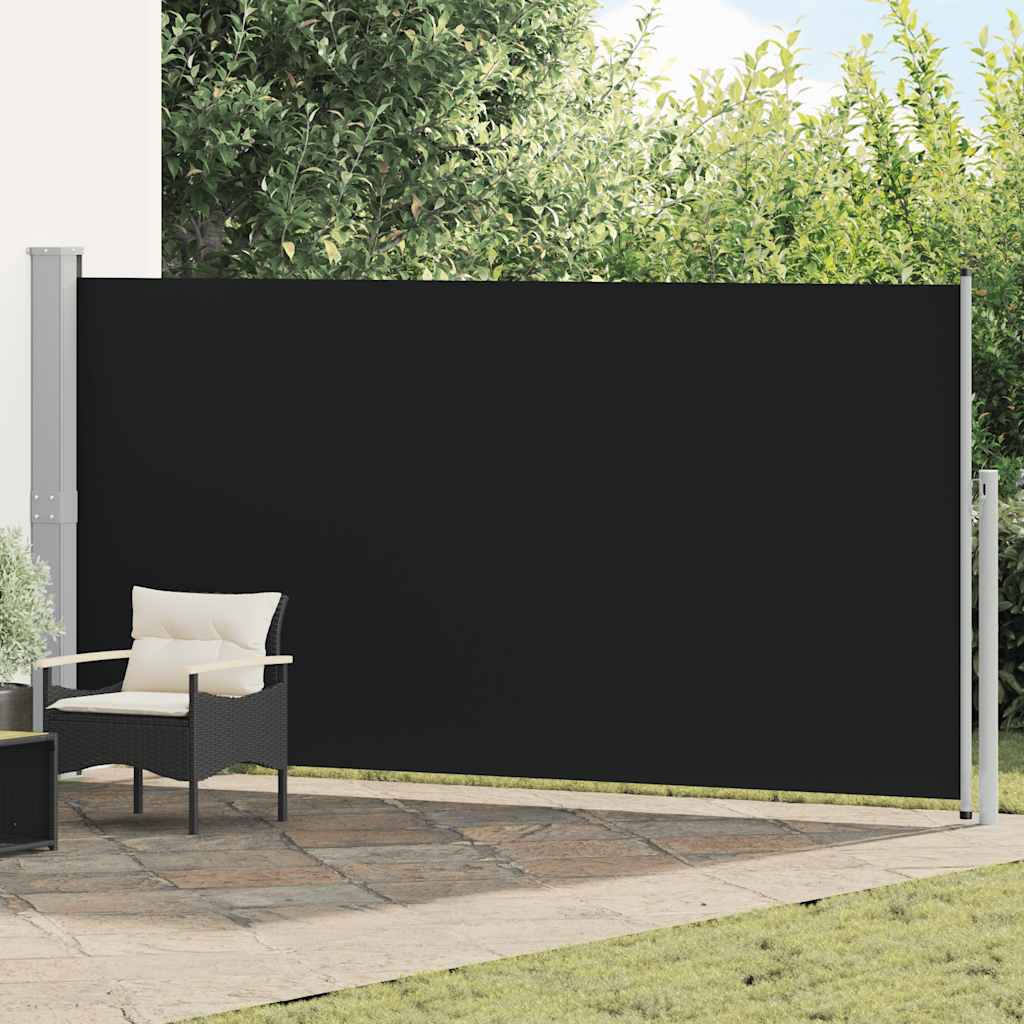 Ausziehbare Seitenmarkise 160x500 Cm Schwarz - Vidaxl