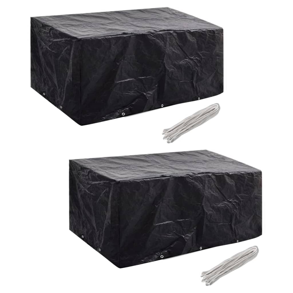 Gartenmöbel-abdeckungen 2 Stk. 10 Ösen 240x140 Cm Vidaxl