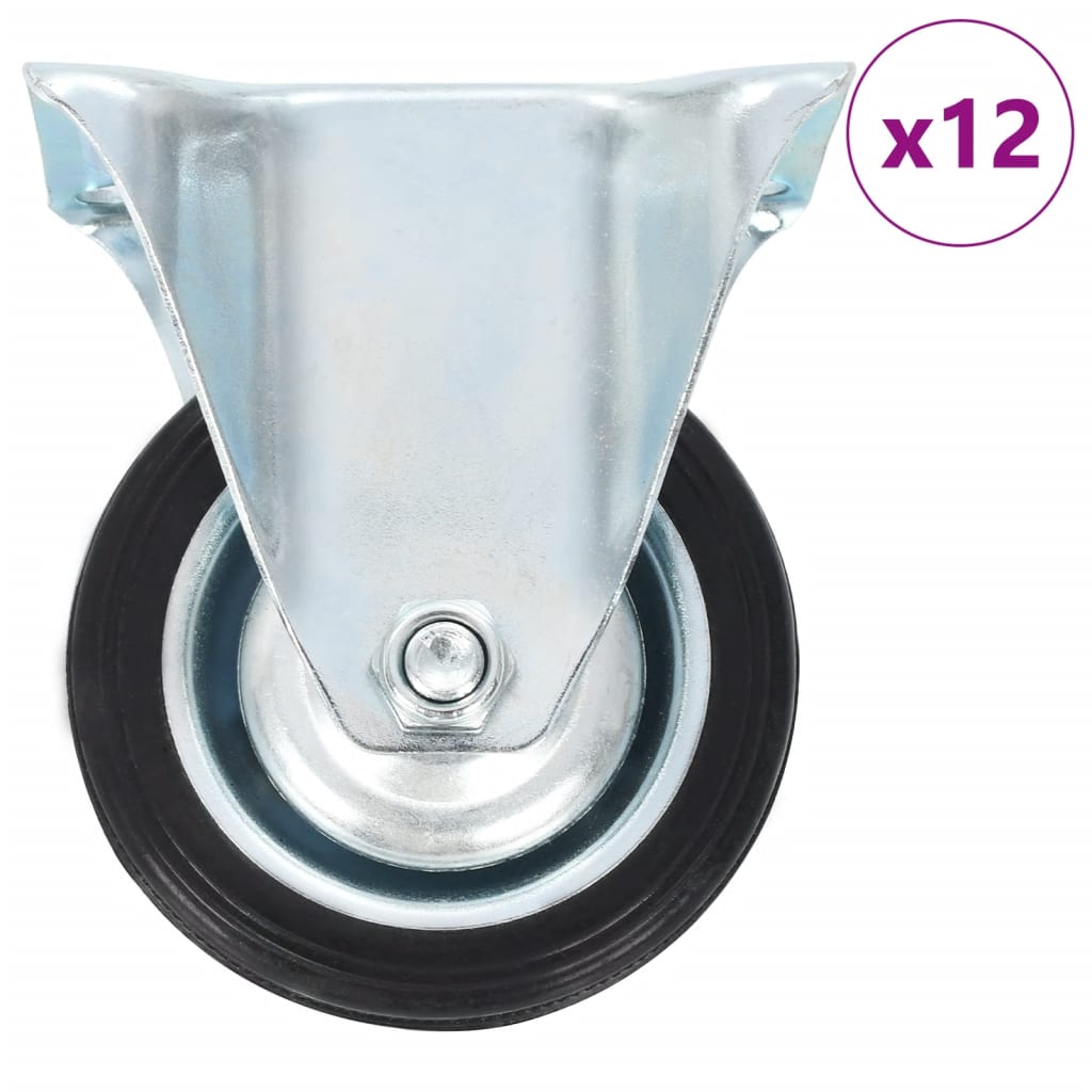 12 Stk. Bockrollen 75 Mm Vidaxl