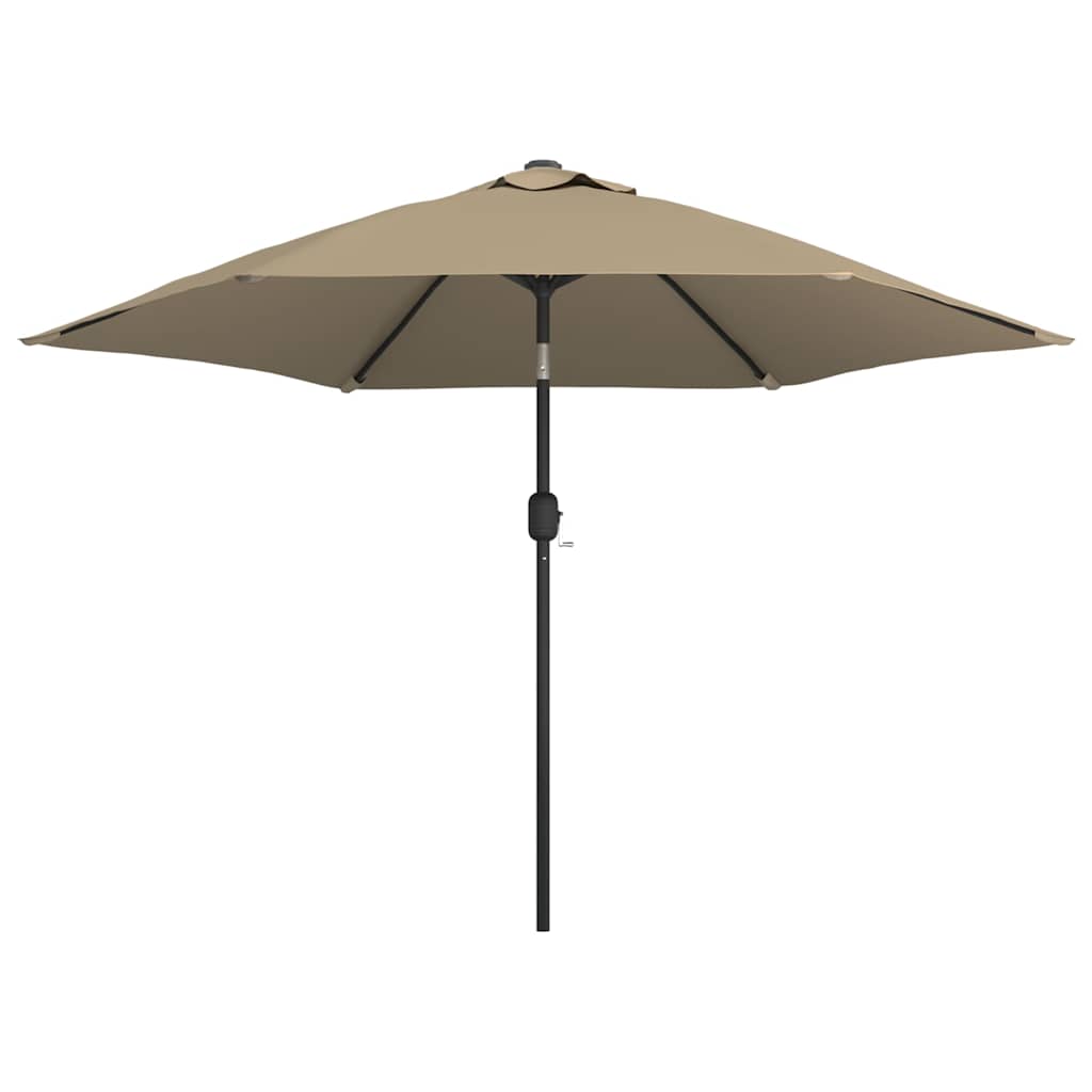 Vidaxl Outdoor Parasol With Metal Pole 300 Cm Taupe