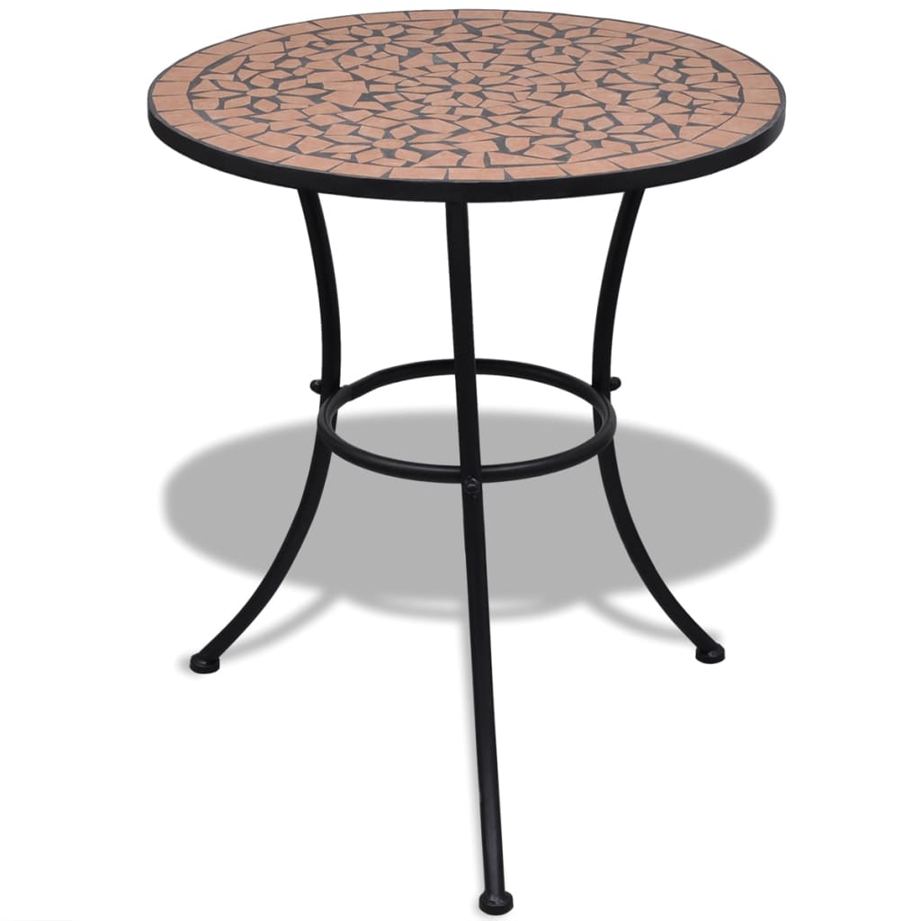 Bistrotisch Terrakotta-rot 60 Cm Mosaik - Vidaxl