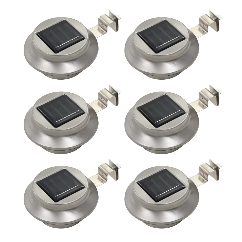 Outdoor Solarleuchten 6 Stück Led Rund 12 Cm Weiß Vidaxl