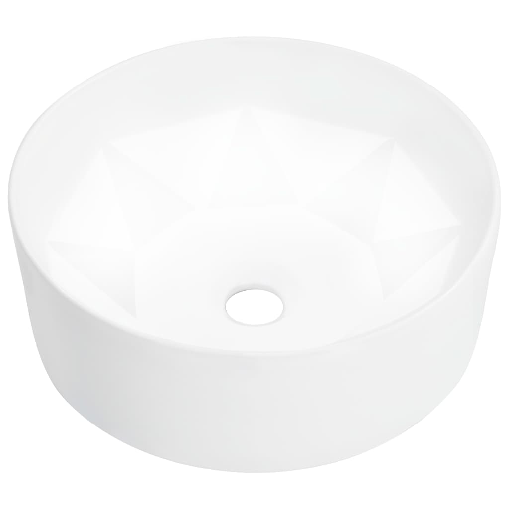 Waschbecken 36 X 14 Cm Keramik Weiß Vidaxl