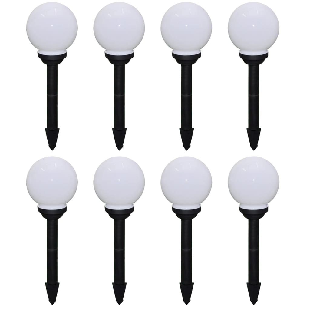 Wegeleuchten 8 Stk. Led 15 Cm Mit Erdspieß Vidaxl