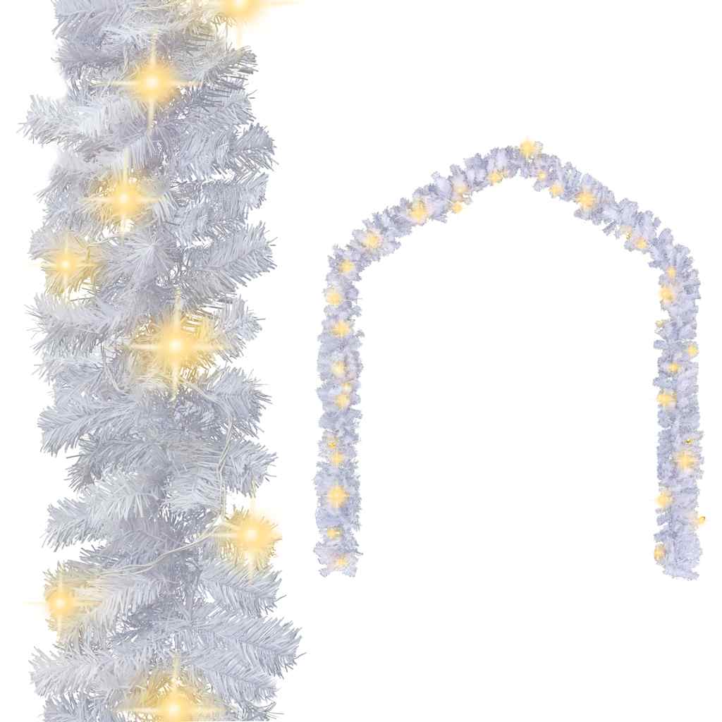 Weihnachtsgirlande Mit Led-lichtern 10 M Weiß Vidaxl