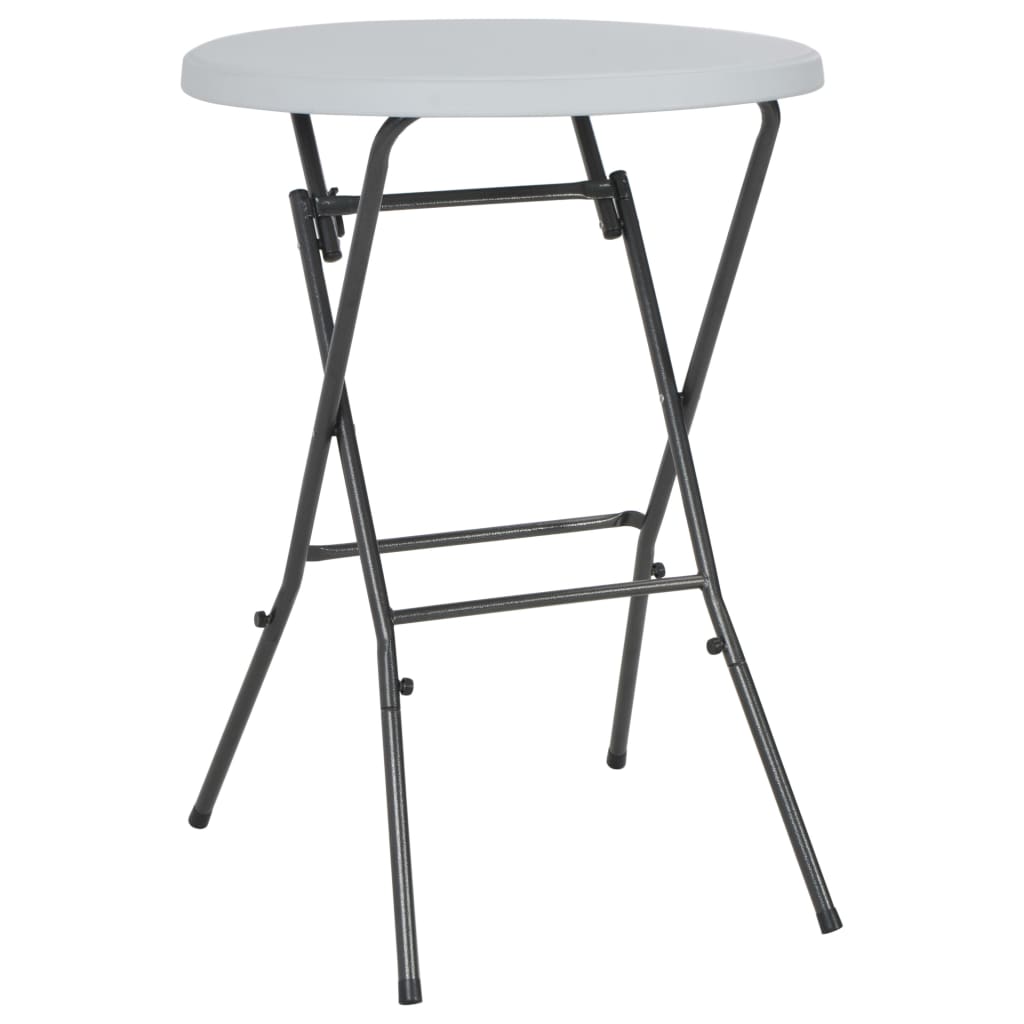 Vidaxl Folding Bar Table White 80x110 Cm Hdpe