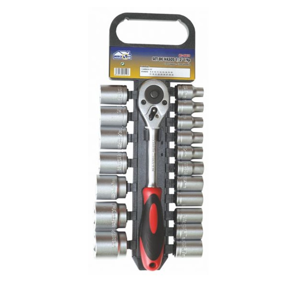 Satz Stecknüsse 1/2' 19-teilig Mit Aufhänger Exclusives Angebot