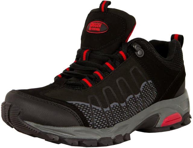 GUGGEN Mountain Damen Wanderschuh T002 Damenwanderschuh Trekkingschuhe Outdoorschuhe Outdoorschuh Wasserabweisend, Verstärkte Schuhspitze, Softshell und Leder Mix