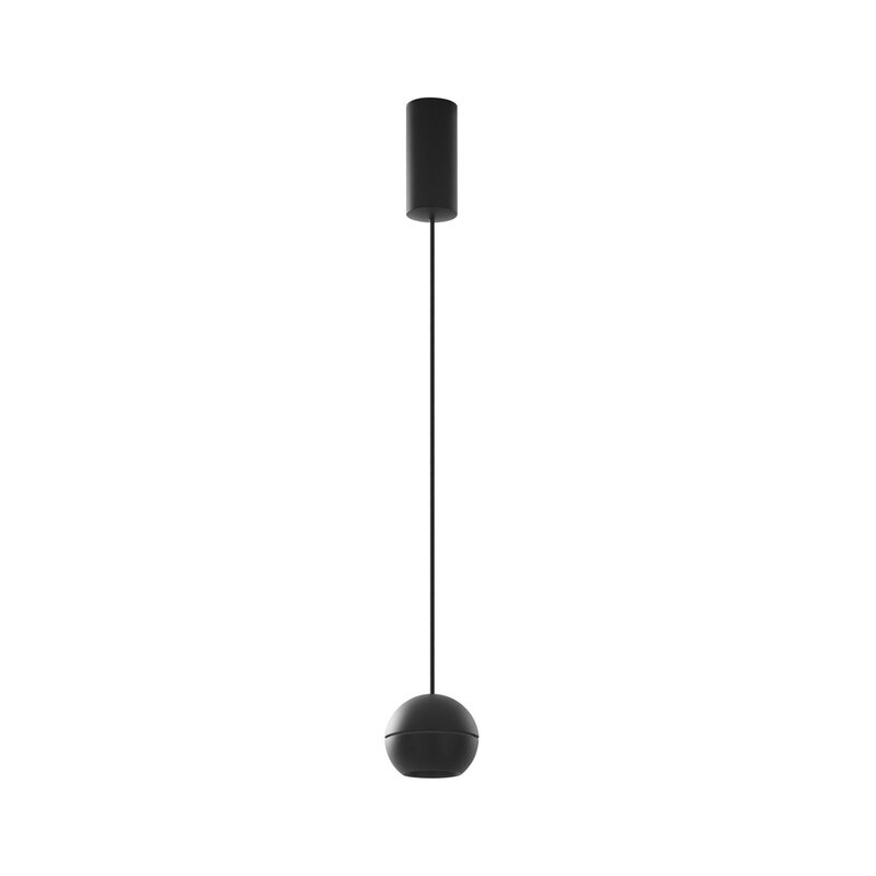 [gebraucht] B-ware Lucande Pendelleuchte Hängeleuchte Led Schwarz Aluminium Plarion Lampenschirm