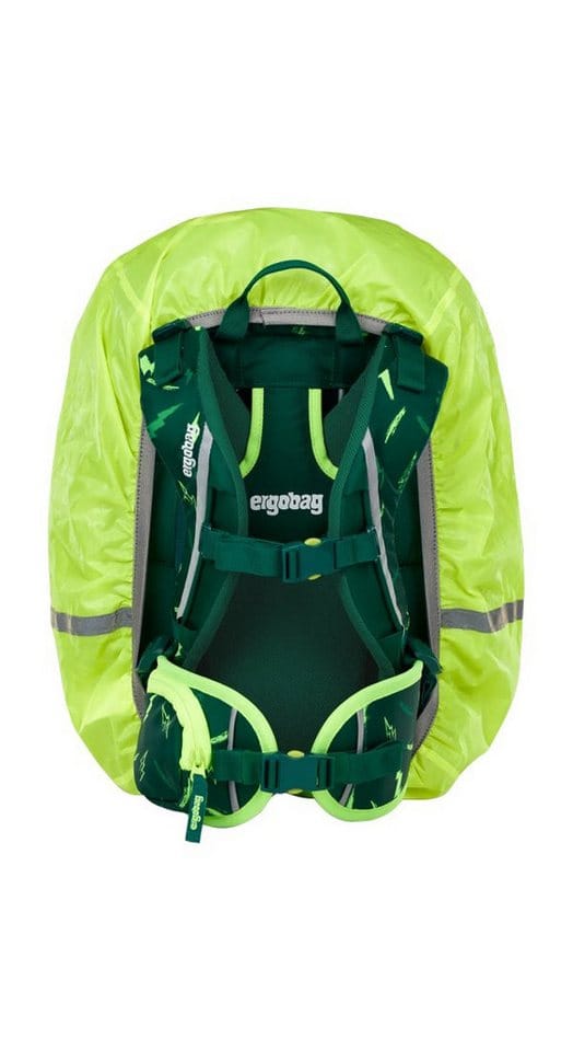 ergobag Schulranzen Regencape Gelb/Silber (1 Stück), reflektiert, für alle Ergobag Schulranzen