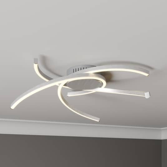 [neuwertig] B-ware Lindby Katris Led-deckenlampe Deckenlampe Lampe Leuchte 19w Ip20 58 Cm, Alu