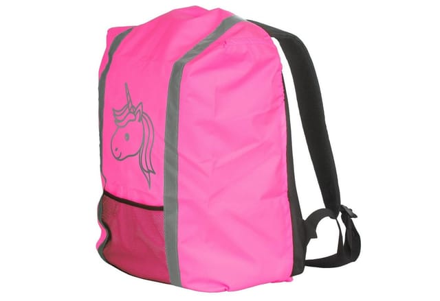 EAZY CASE Rucksack-Regenschutz Reflektor-Überzug Schutzhülle Einhorn, Reflektierender Regenüberzug Rucksäcke wasserabweisend Einhorn Pink