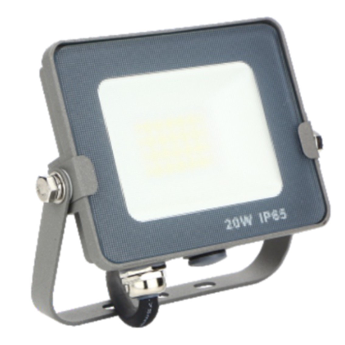 Silver Electronics - Led-strahler Silver Elektronikschmiede Ips 65 20w - 5700k Kühles Licht - 1.600lm Farbe Grau