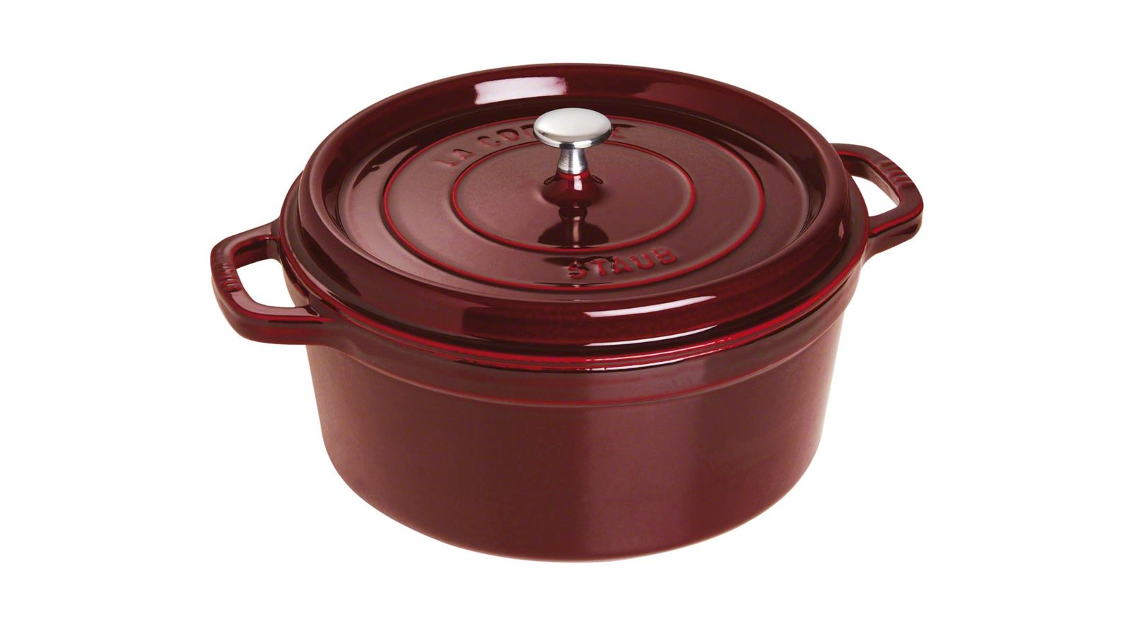 Staub Cocotte Gusseisen Fr, Rund, 28 Cm, Grenadine