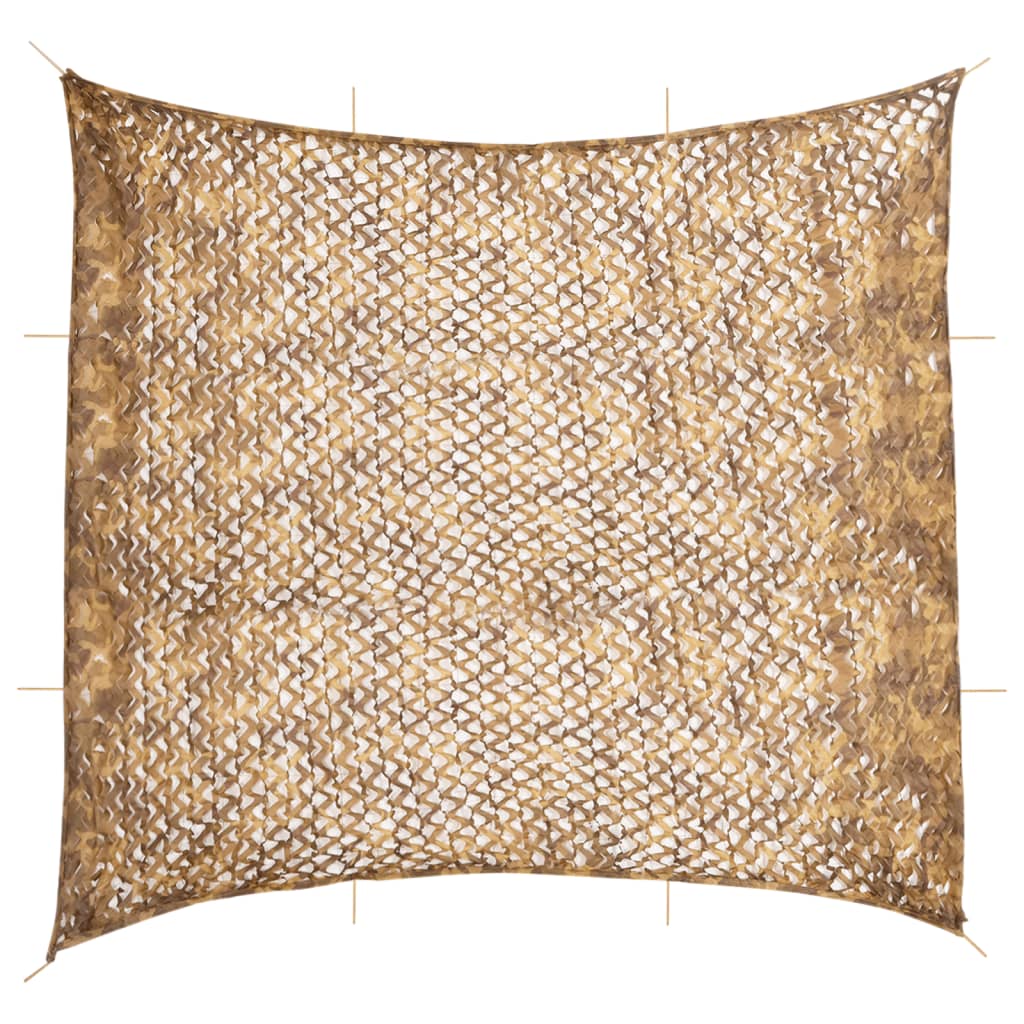 Tarnnetz Mit Aufbewahrungstasche 614x581 Cm Sandfarbe Vidaxl231691