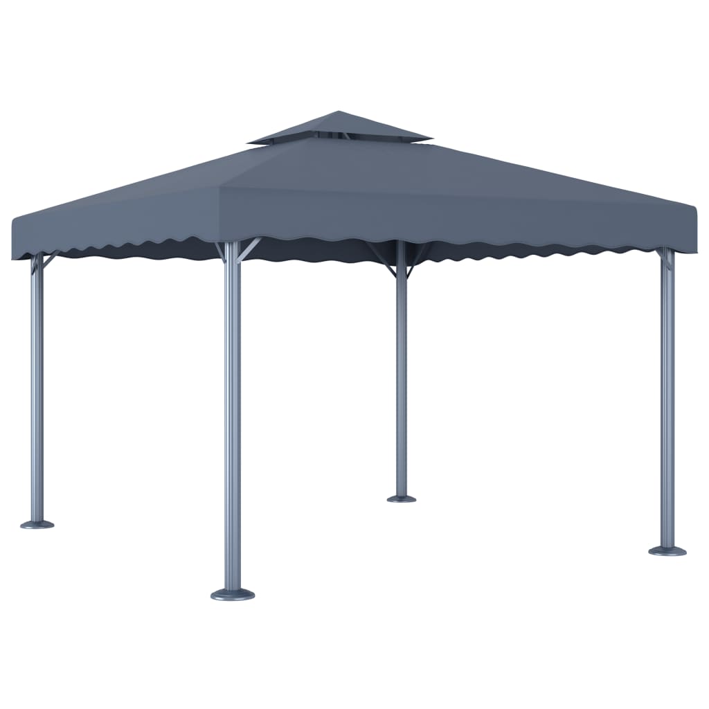 Pavillon 300 X 300 Cm Anthrazit Aluminium - Vidaxl