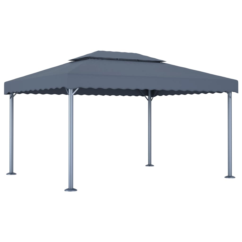 Pavillon 400 X 300 Cm Anthrazit Aluminium Vidaxl