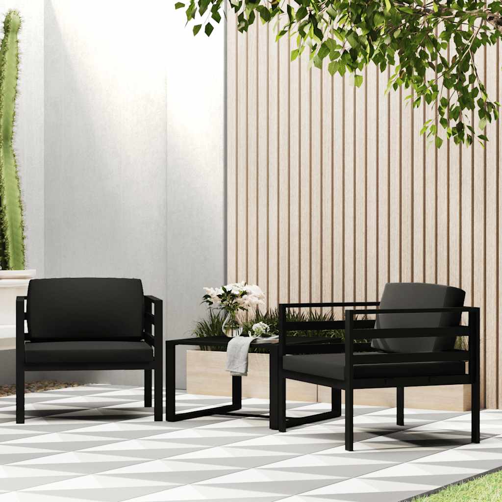 Einzelsofa Mit Kissen Aluminium Anthrazit - Vidaxl