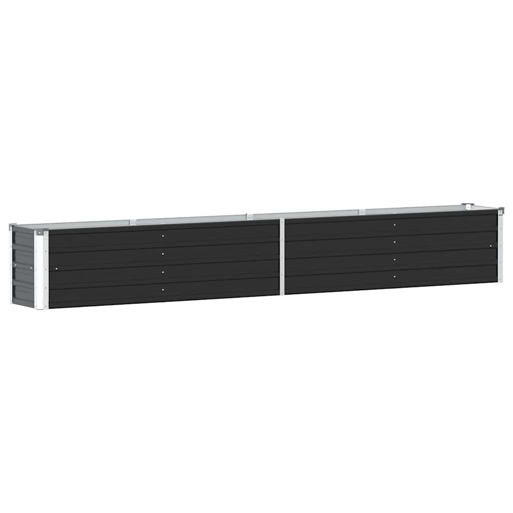 Garten-hochbeet Verzinkter Stahl 320×40×45 Cm Anthrazit Vidaxl