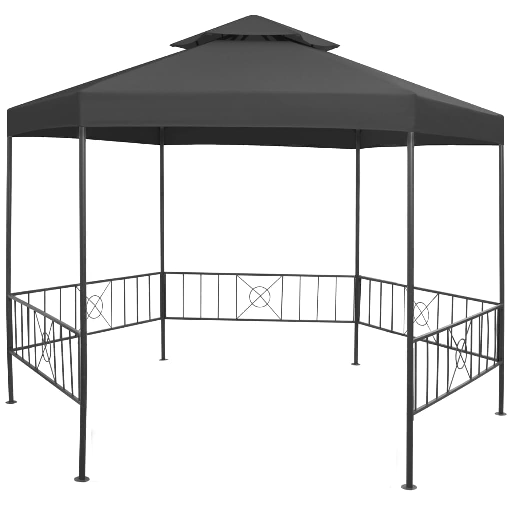 Vidaxl Garden Gazebo 323x275x265 Cm Anthracite