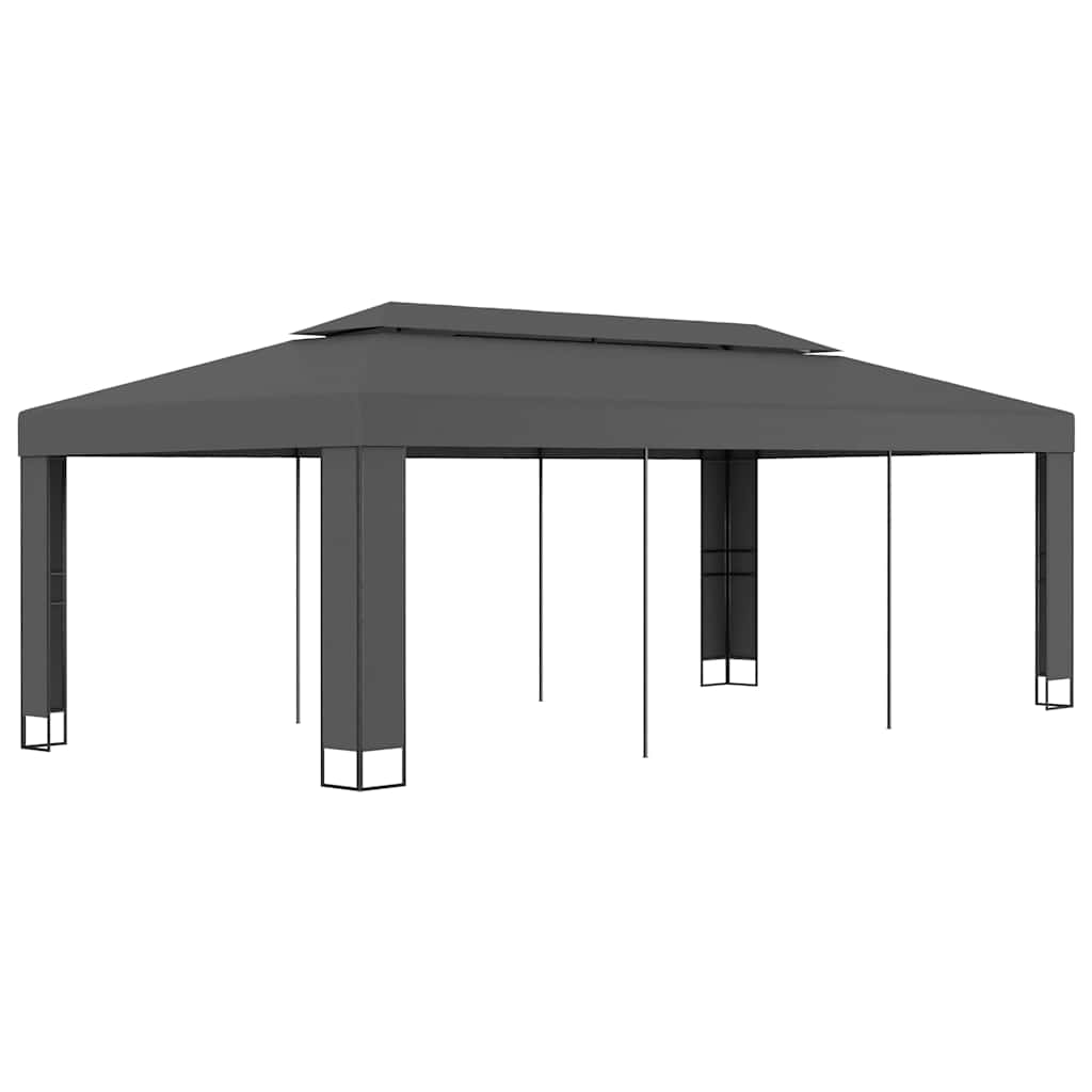 Pavillon Mit Doppeldach 3 X 6 M Anthrazit - Vidaxl