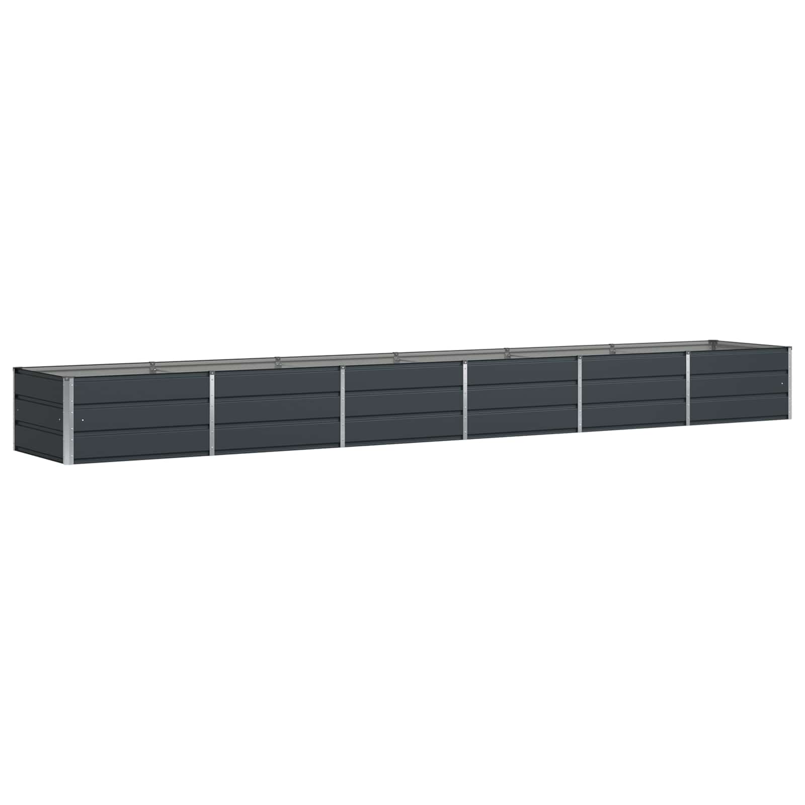 Vidaxl Planter Anthracite 480 X 80 X 45 Cm Steel