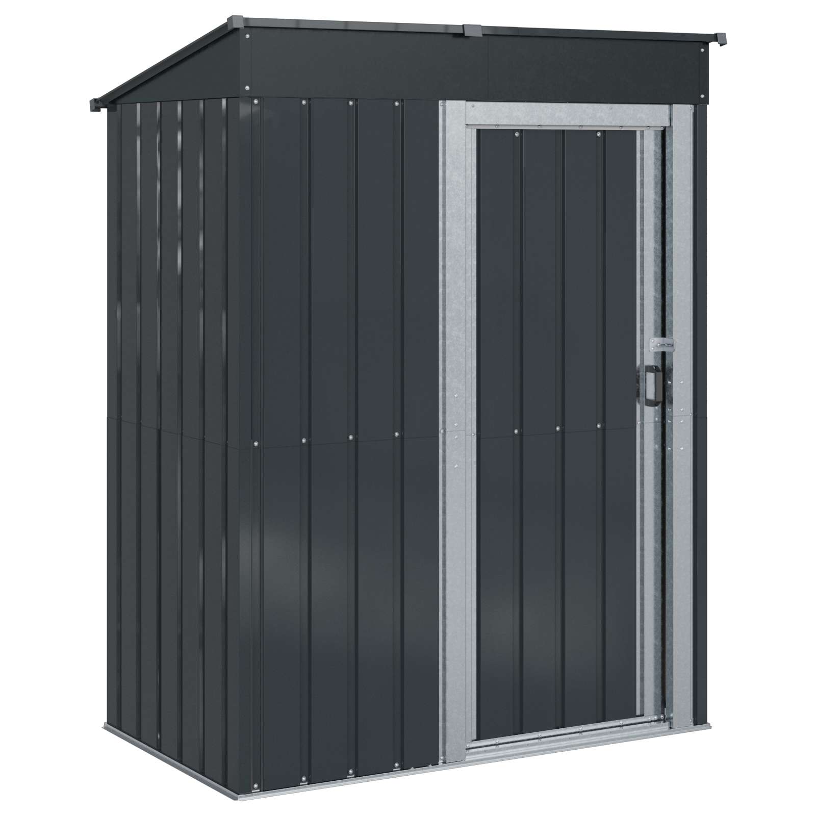 Vidaxl Garden Sheds Anthracite 137 X 81 X 180 Cm Metal