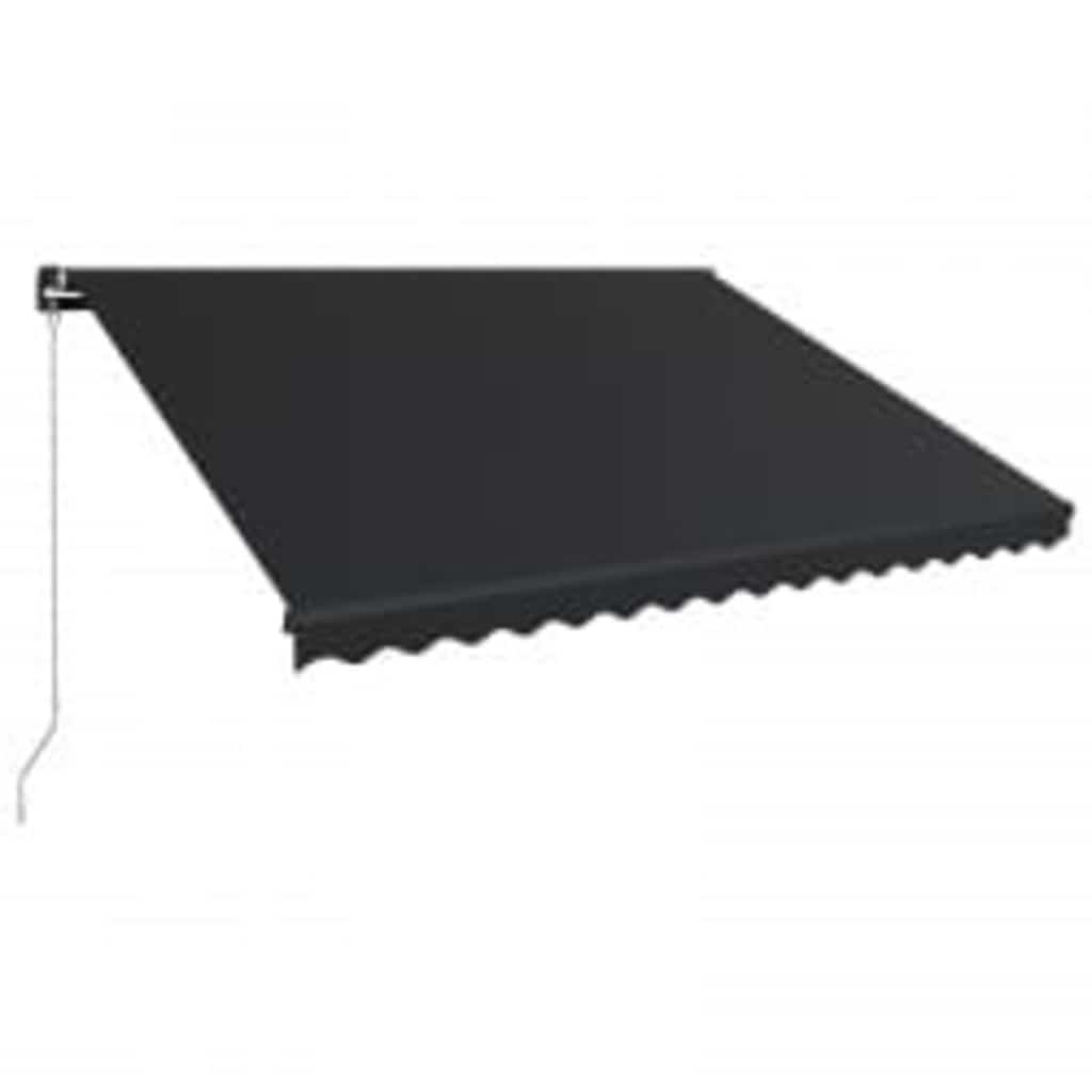 Markise Manuell Einziehbar Mit Led 450x300 Cm Anthrazit Vidaxl