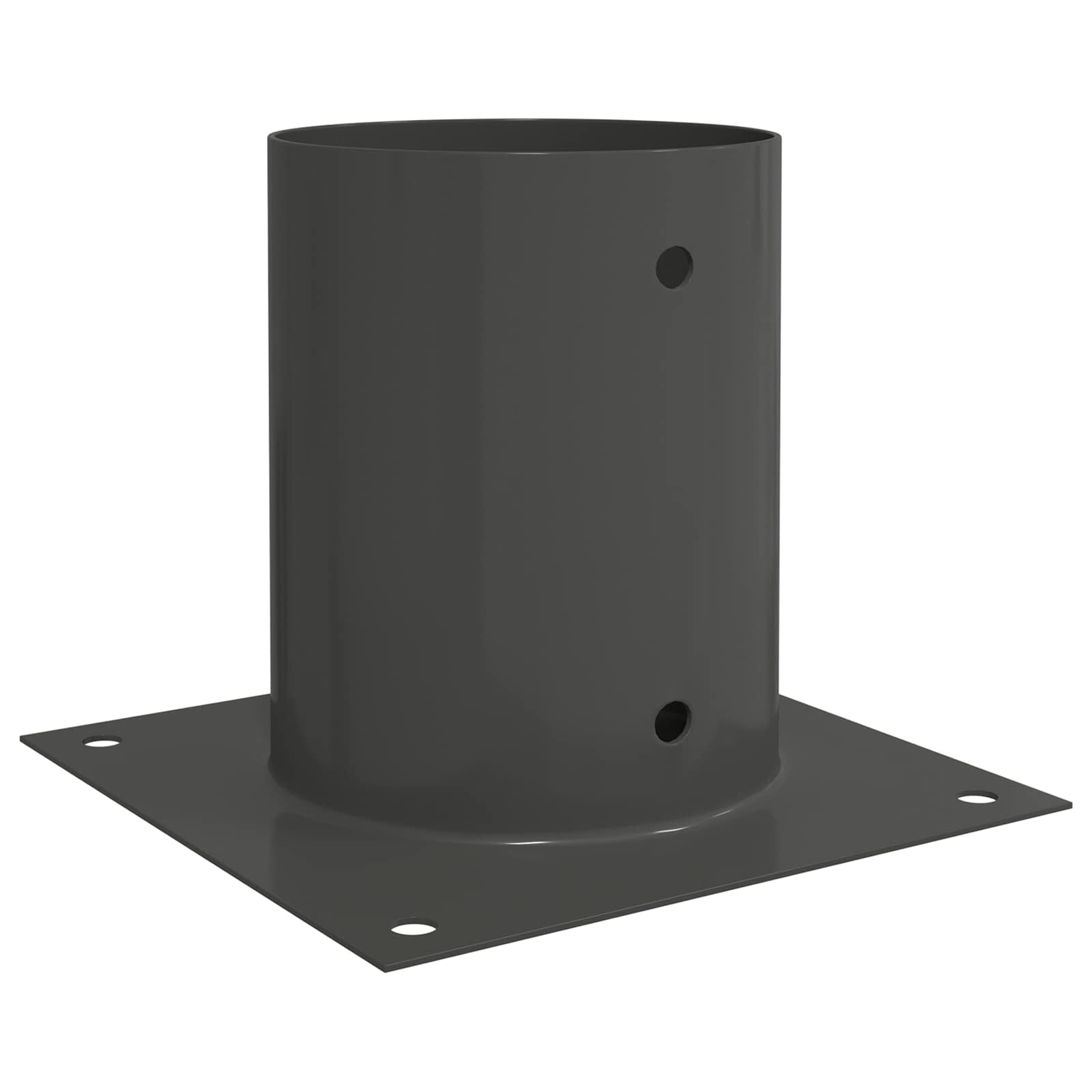 Runder Bodenanker 12 Stk. Anthrazit 18 X 18 X 15 Cm Metall Vidaxl