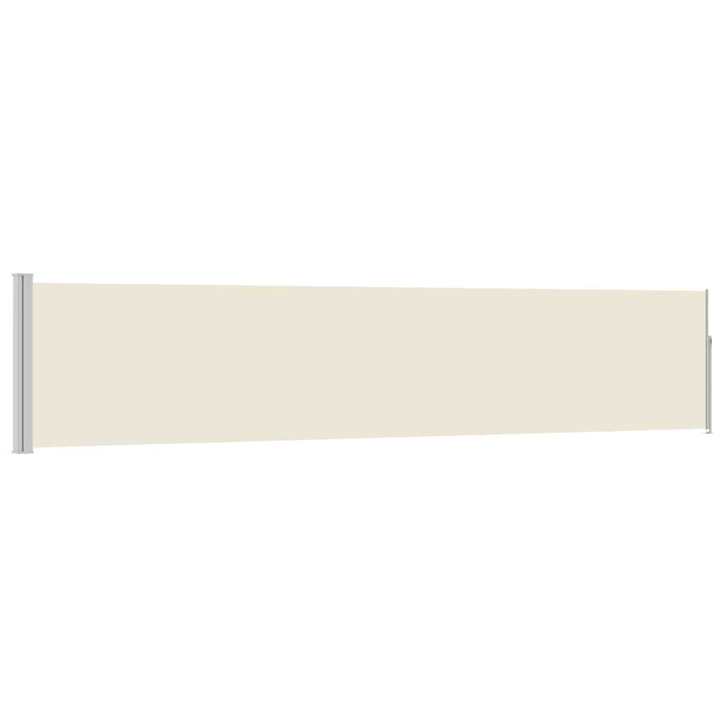 Ausziehbare Seitenmarkise 100×500 Cm Creme Vidaxl