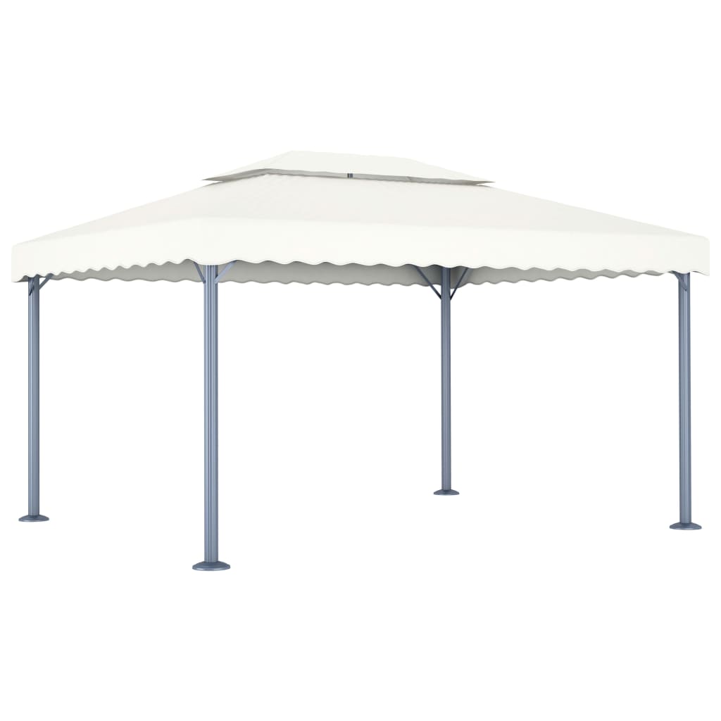 Pavillon 400 X 300 Cm Creme Aluminium - Vidaxl
