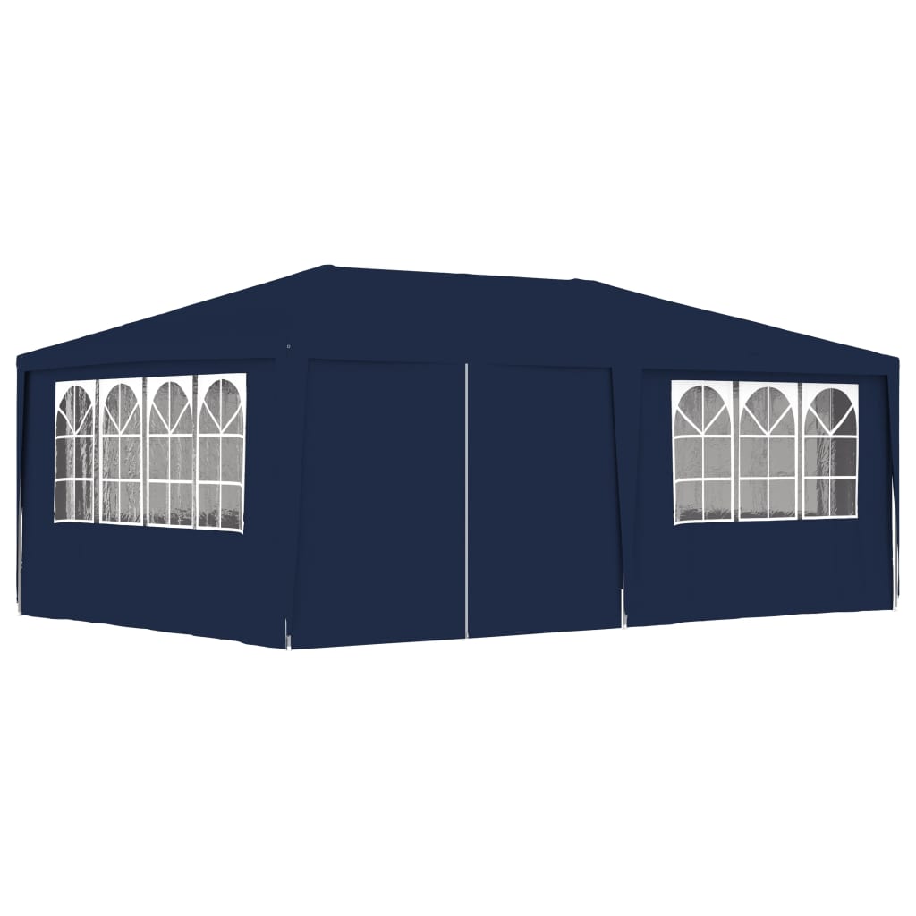 Profi-partyzelt Mit Seitenwänden 4×6 M Blau 90 G/m² Vidaxl