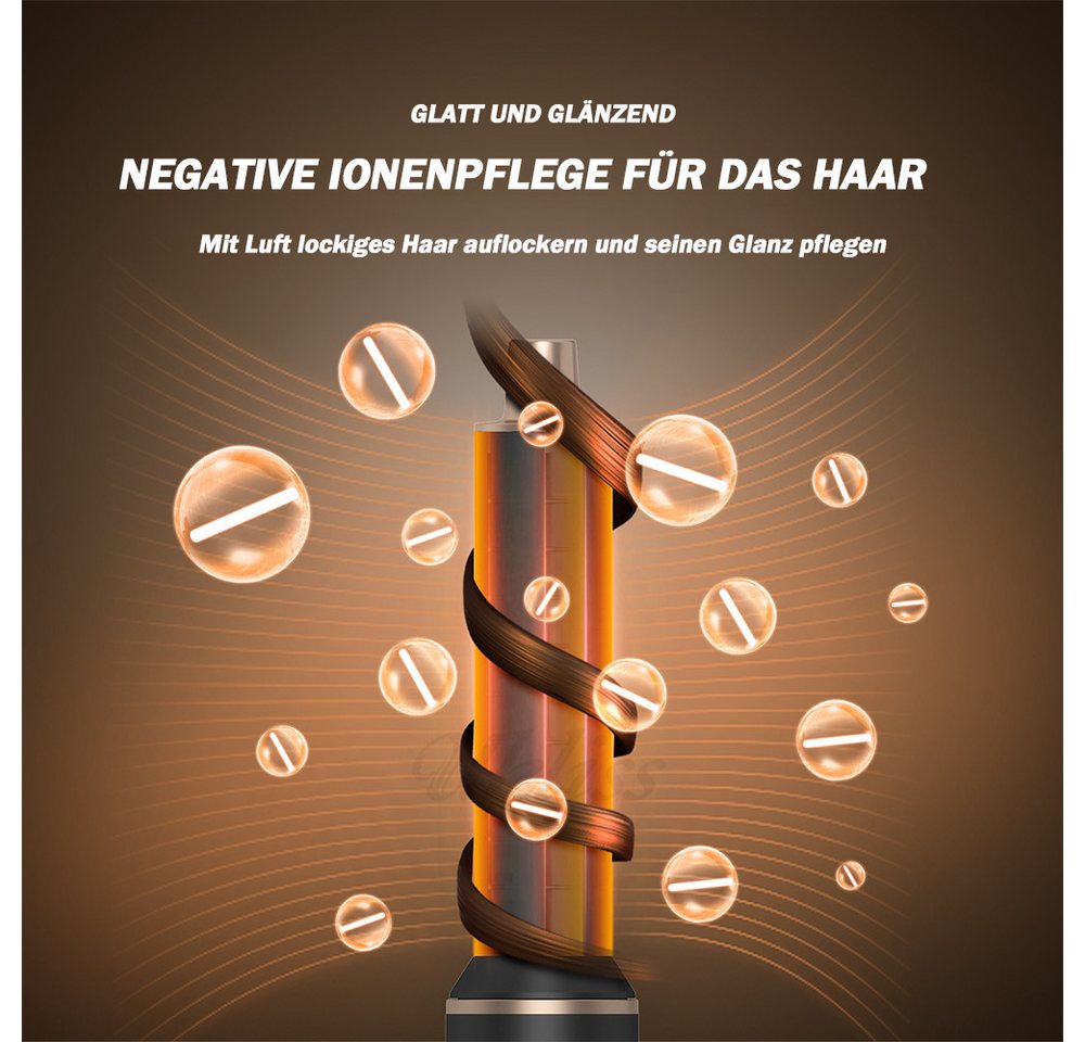 TUWENA Multihaarstyler 5 in 1 Airstyler, Multistyler Hair Styler Set mit Ionen Haartrockne, Lockenstab Automatisch, Glätten, Locken,Trockenes Haar