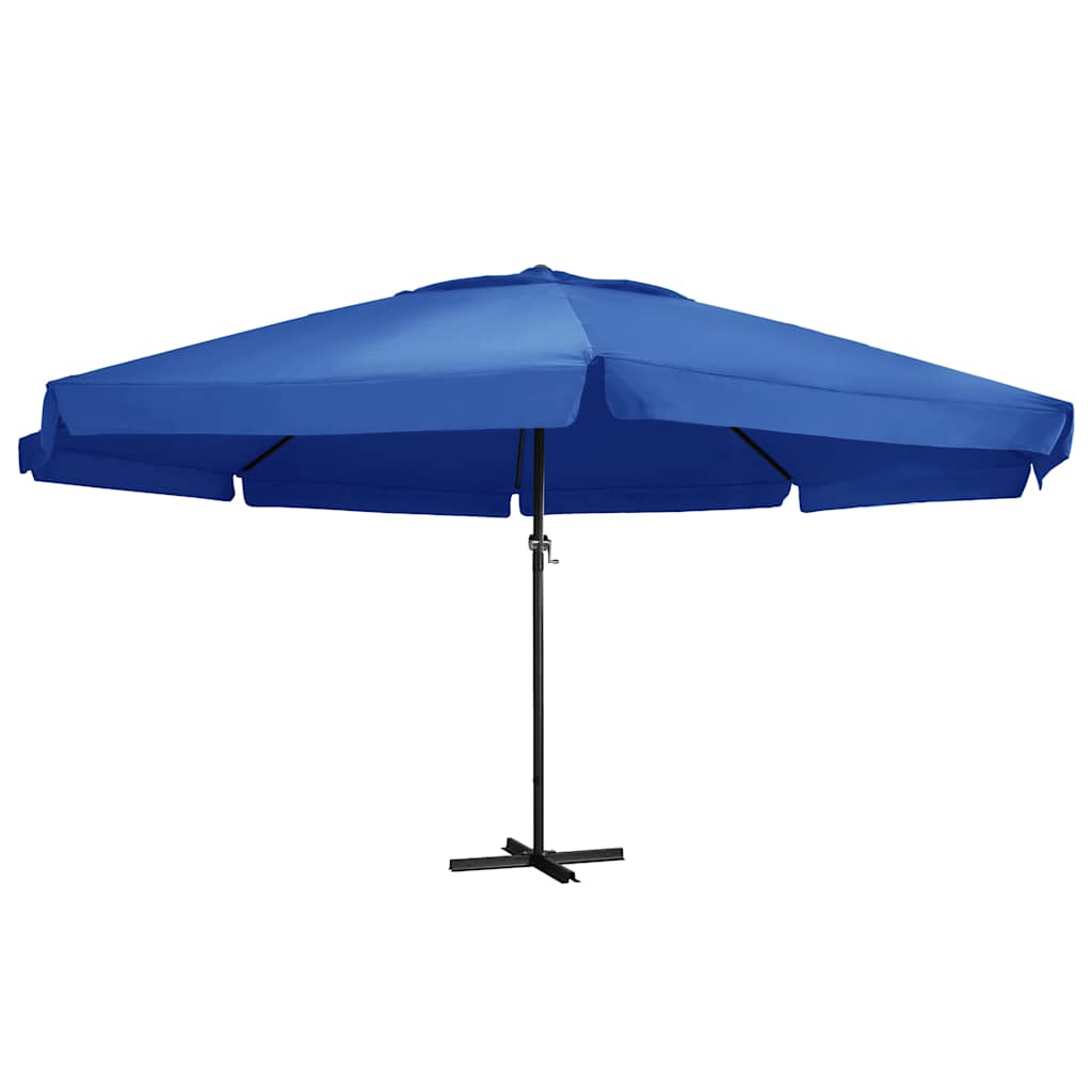 Sonnenschirm Mit Aluminium-mast 500 Cm Azurblau Vidaxl