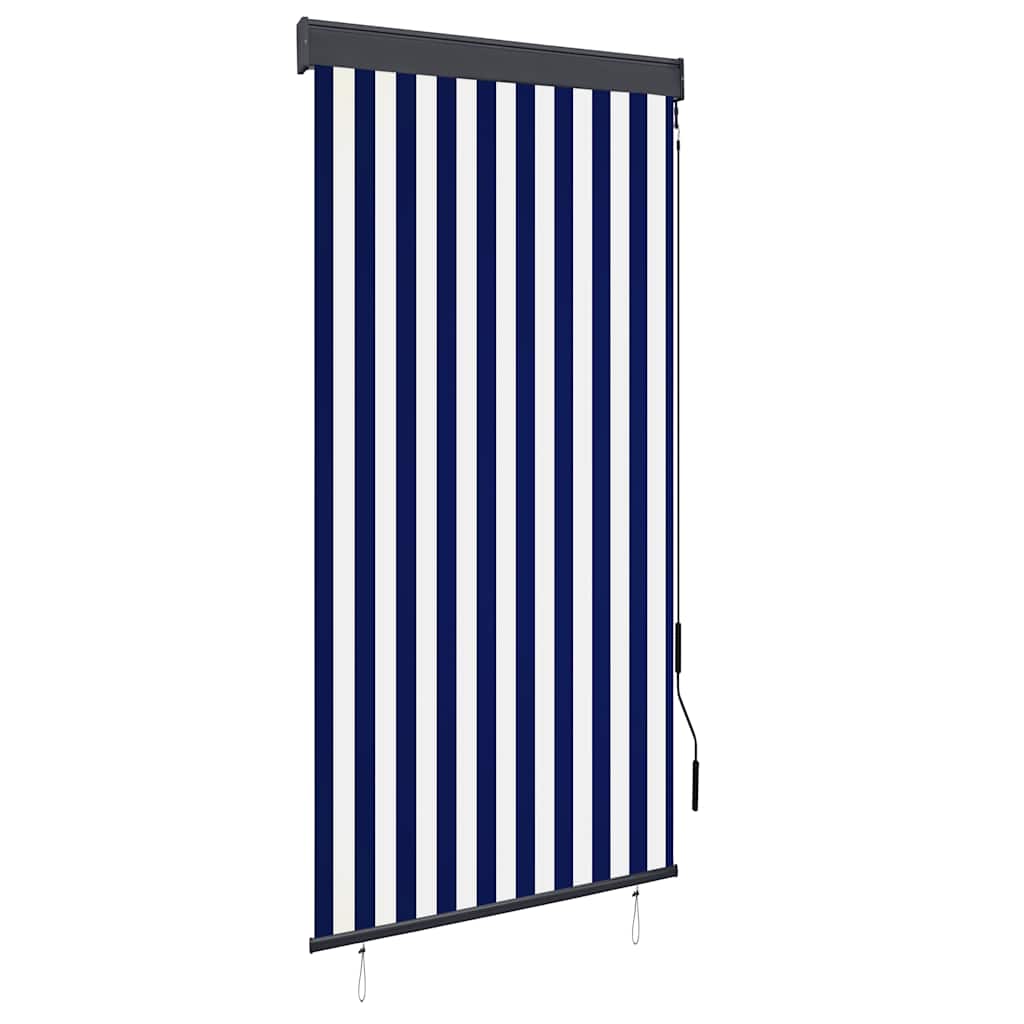 Außenrollo 100 X 250 Cm Blau Und Weiß Vidaxl